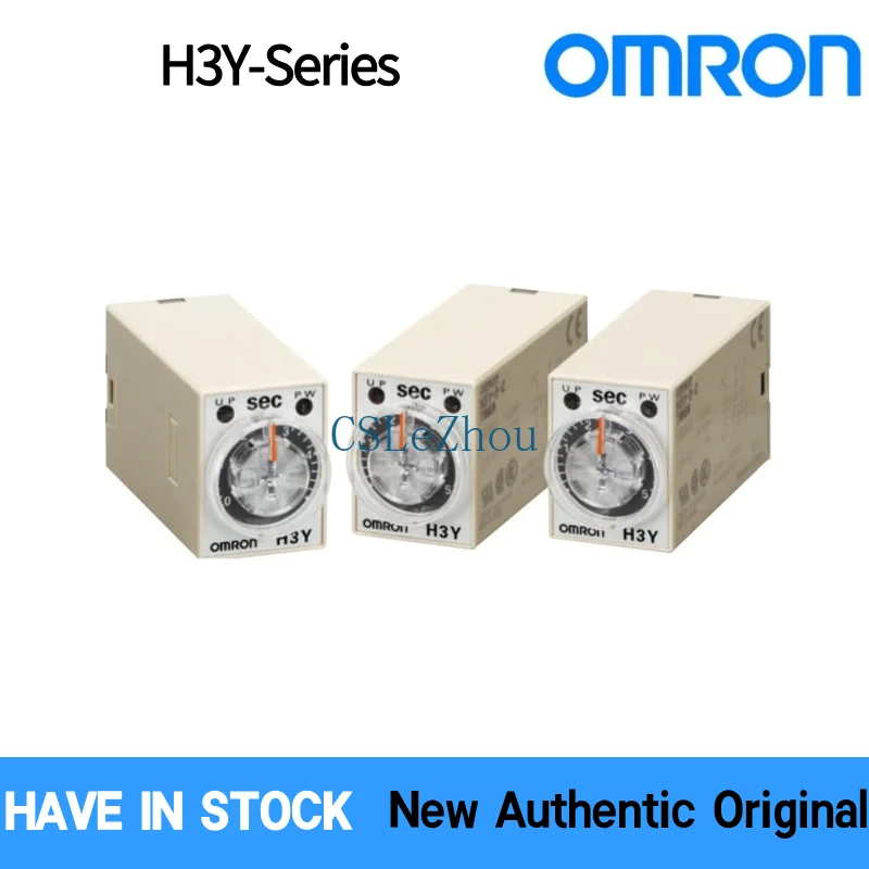 Authentic OMRON H3Y-2 Solid State Timer Relay AC220V DC24V 0 1S 30M Multirange DIN Rail Mount Industrial Control