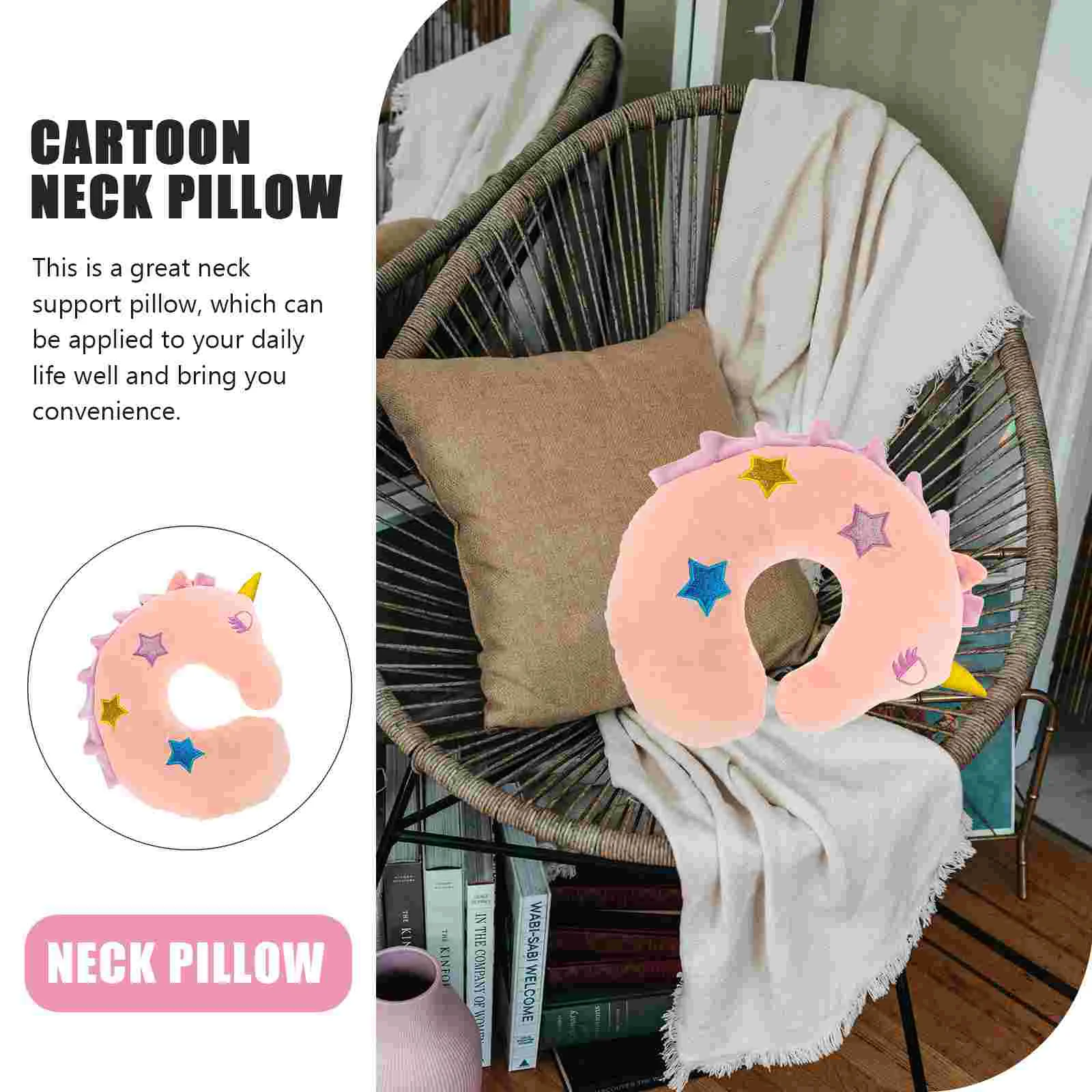 Soft Pillow Sleeping Airplane U Shape Neck Cartoon for Home Travel Pillows Airplanes