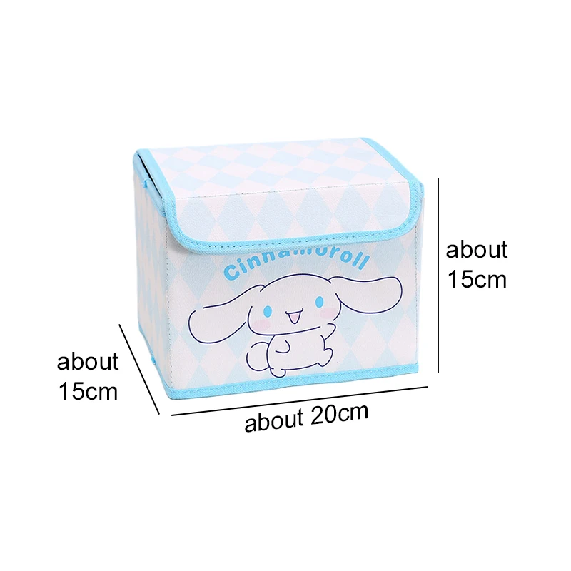 Anime Sanrio Cinnamoroll Kuromi My Melody Cute Cosmetic Organizer Cartoon Desktop Clutter Box compleanno regalo di natale per amico