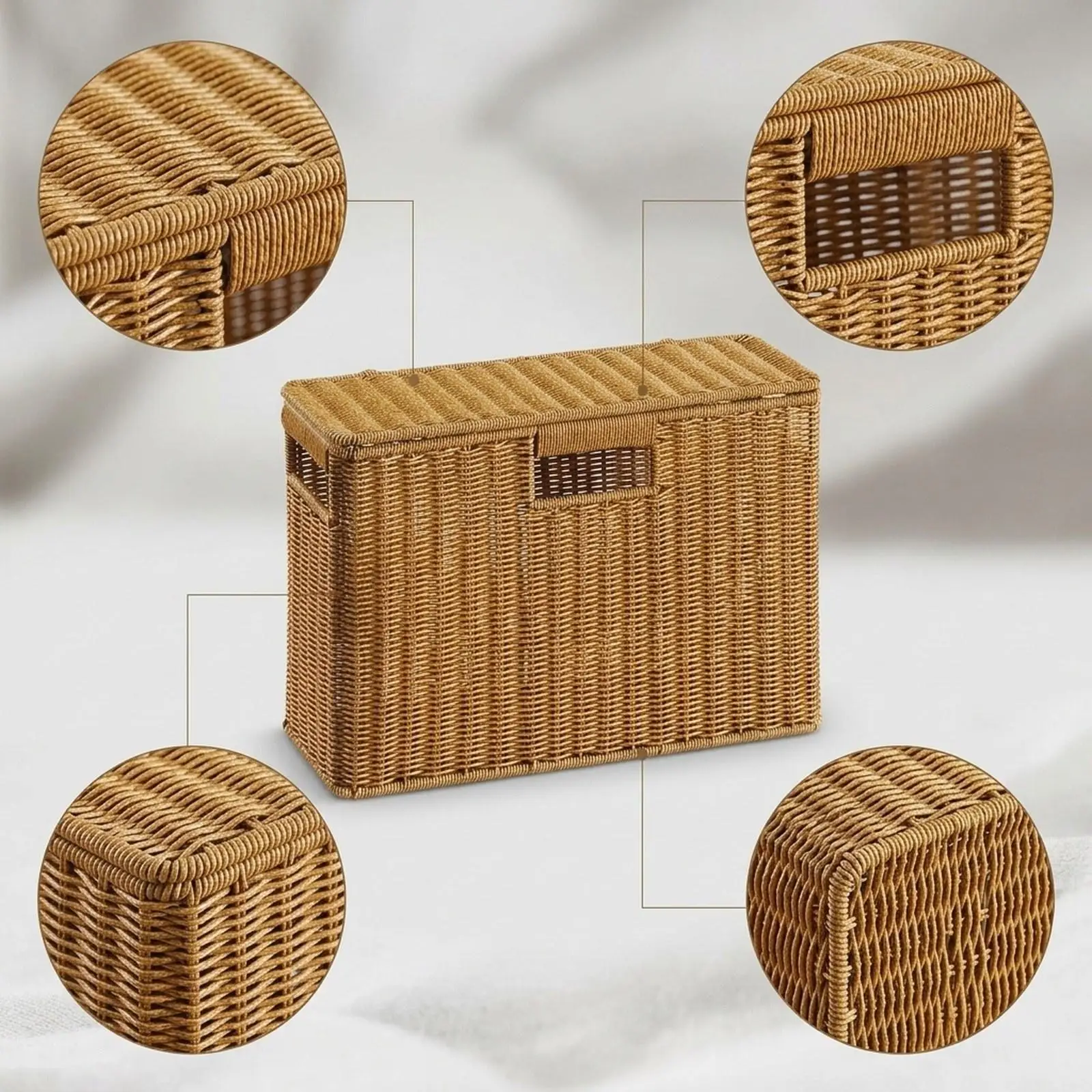 Newspaper Holder Organizer Narrow File Holder for Bedroom Kitchen Clothing