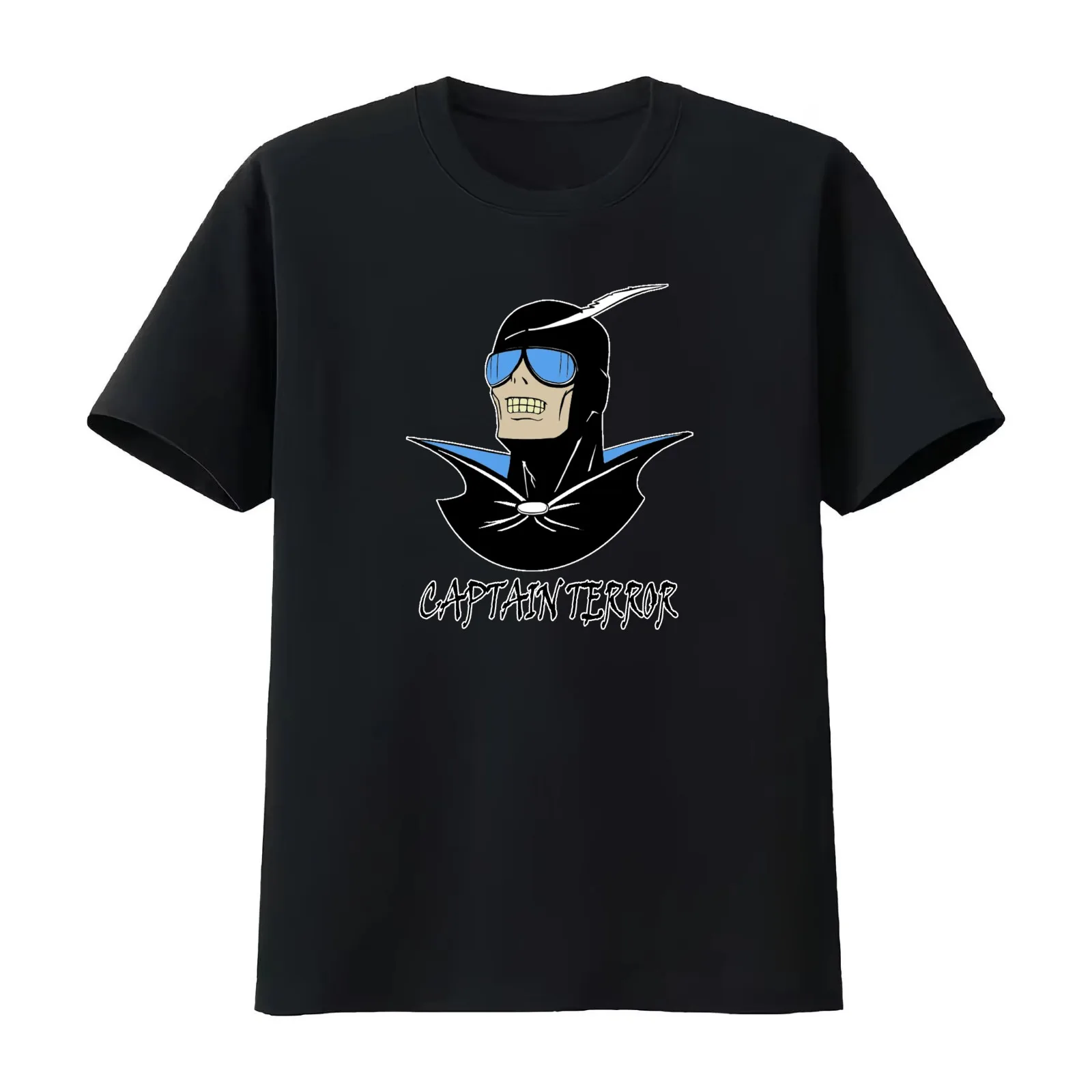 Captain Terror Speed Racer T-Shirt Summer Casual Cotton Tee Oversized Streetwear Tops Vintage Graphic Print Unisex Men Women