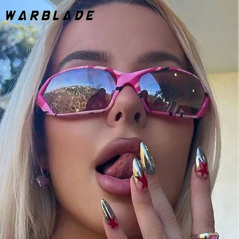 New Y2k Fashion Punk Sports Sunglasses For Men Women Brand Designer Sun Glasses Outdoor Cycling Windproof Goggles Unisex UV400