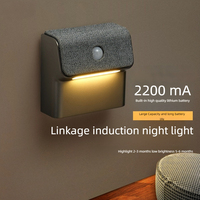 Intelligent Motion Light-Controlled Sensor Wall Lamp - 2200Mah Usb-C Fast Charging, 3 Brightness Adjustable, Multi-Device Link, Suitable for Indoor/Outdoor Safety Lighting
