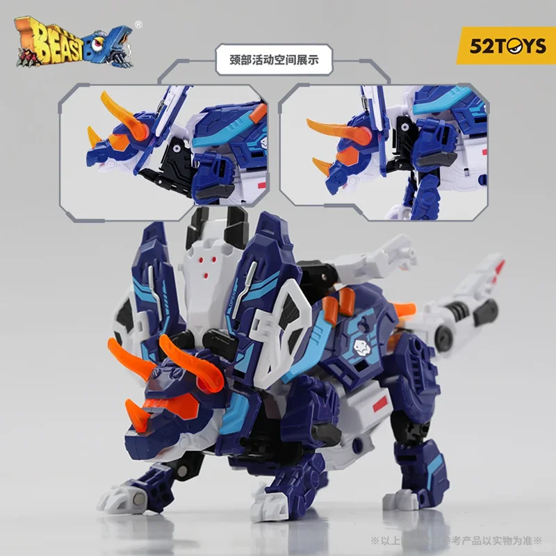 BeastBox BB-55 Sigma Triceratops Transformável Dinossauro Figura de Ação Montagem Modelo de Armazenamento Compacto Brinquedo da Moda Presente Surpresa