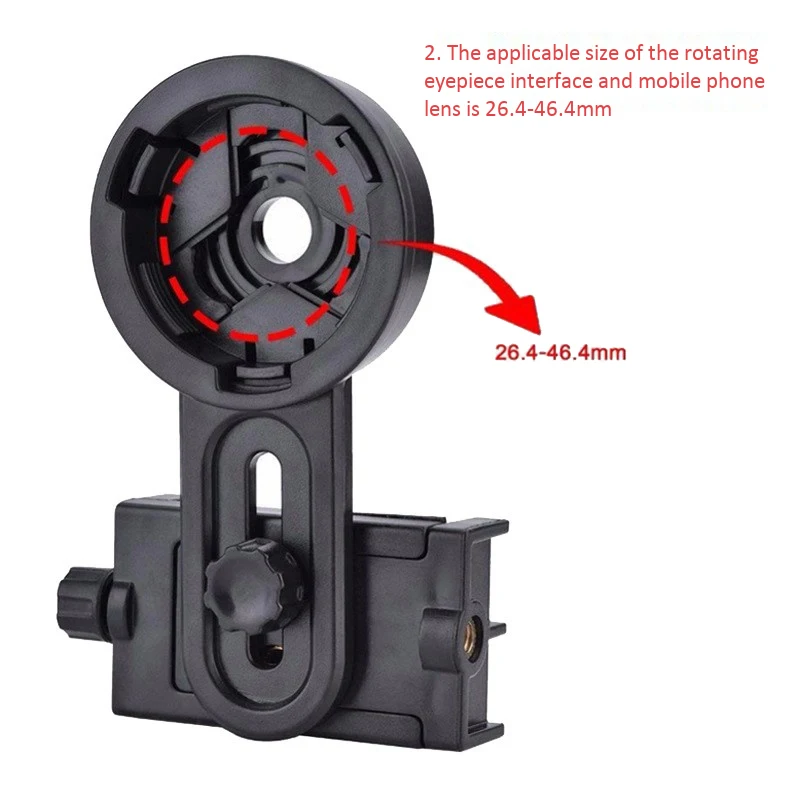 범용 휴대폰 어댑터 마운트, 사진 마운트, 단안 쌍안 포인트 미러 망원경