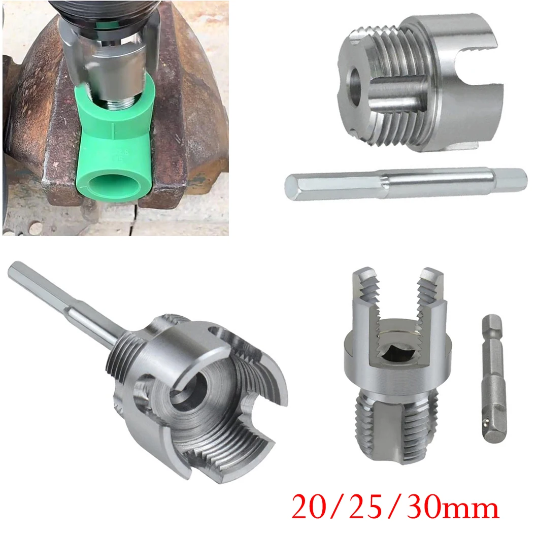 1pcs/3pcs PPR/PVC Water Pipe Threader 20mm/25mm/30mm Tapping Tool Internal External Thread Integrated Die Water Pipe Wire Opener