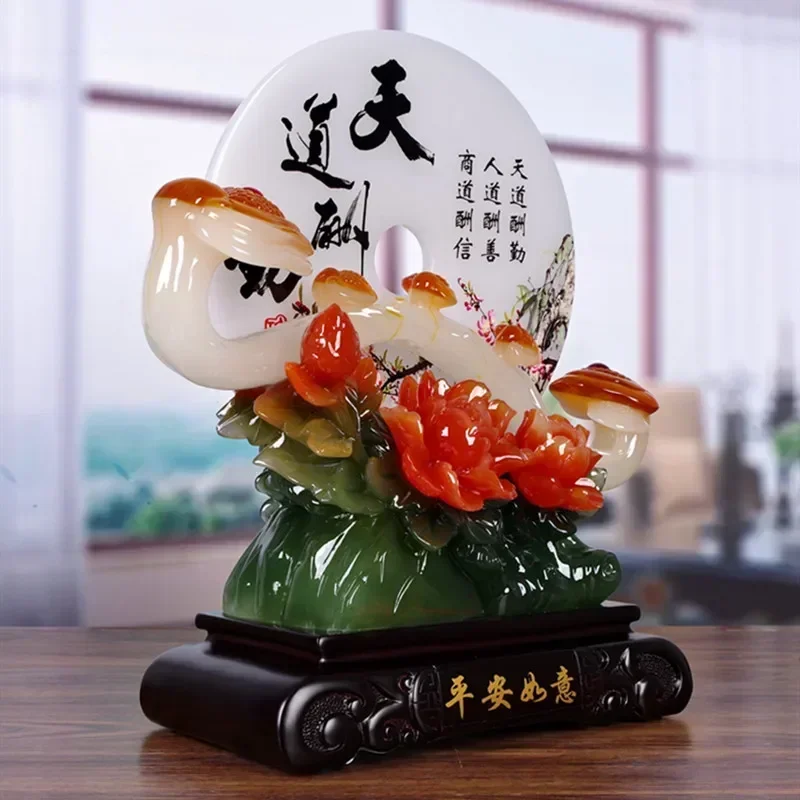 Feng Shui Safe Happy Resin Ornaments Crafts Living Room Wine Cabinet Decorations Office Decor Housewarming Gifts Accessories