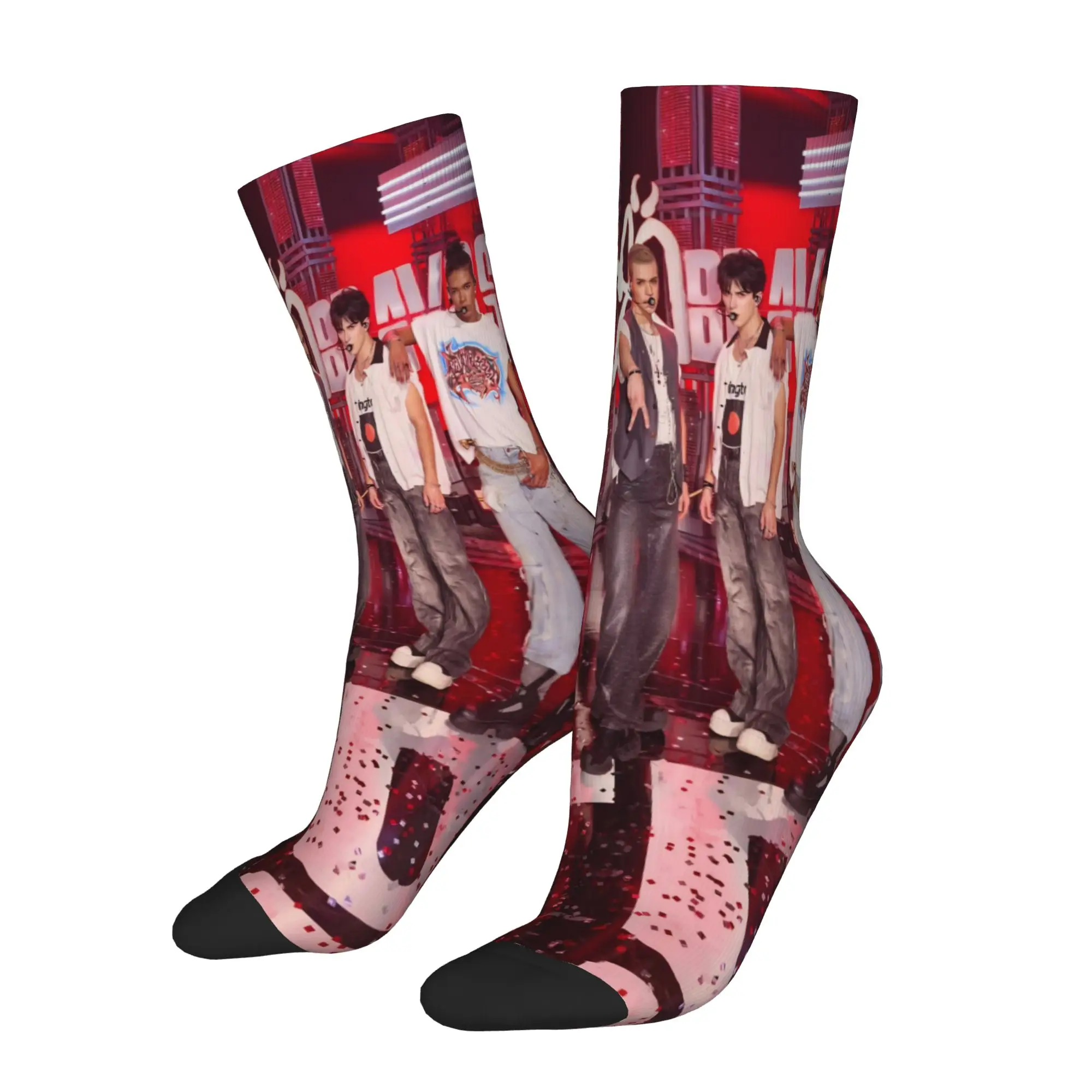 Santos Bravos boy group Theme Dress Socks Merchandise for Unisex Compression Dress Socks
