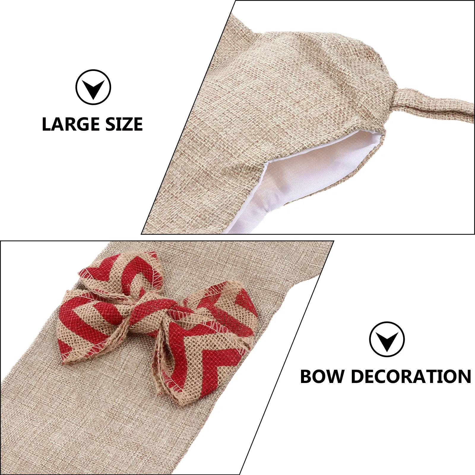 Large Bone Shaped Christmas St - Christmas Stocking Hanging 评论和价格