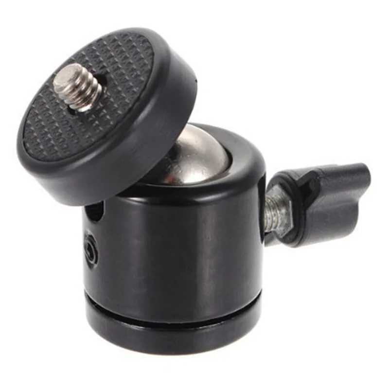 360° Swivel Mini Ball Head With Screw Tripod Mount For Smart Phone LED Video Light Microphone Action Cameras And Various Devices