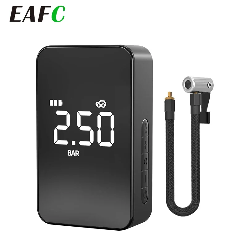 Portable Car Tyre Inflator Digital Tire Inflator Auto Air Pump 150 PSI Air Compressor for Car Motorcycle Bike Smart Tire Pump