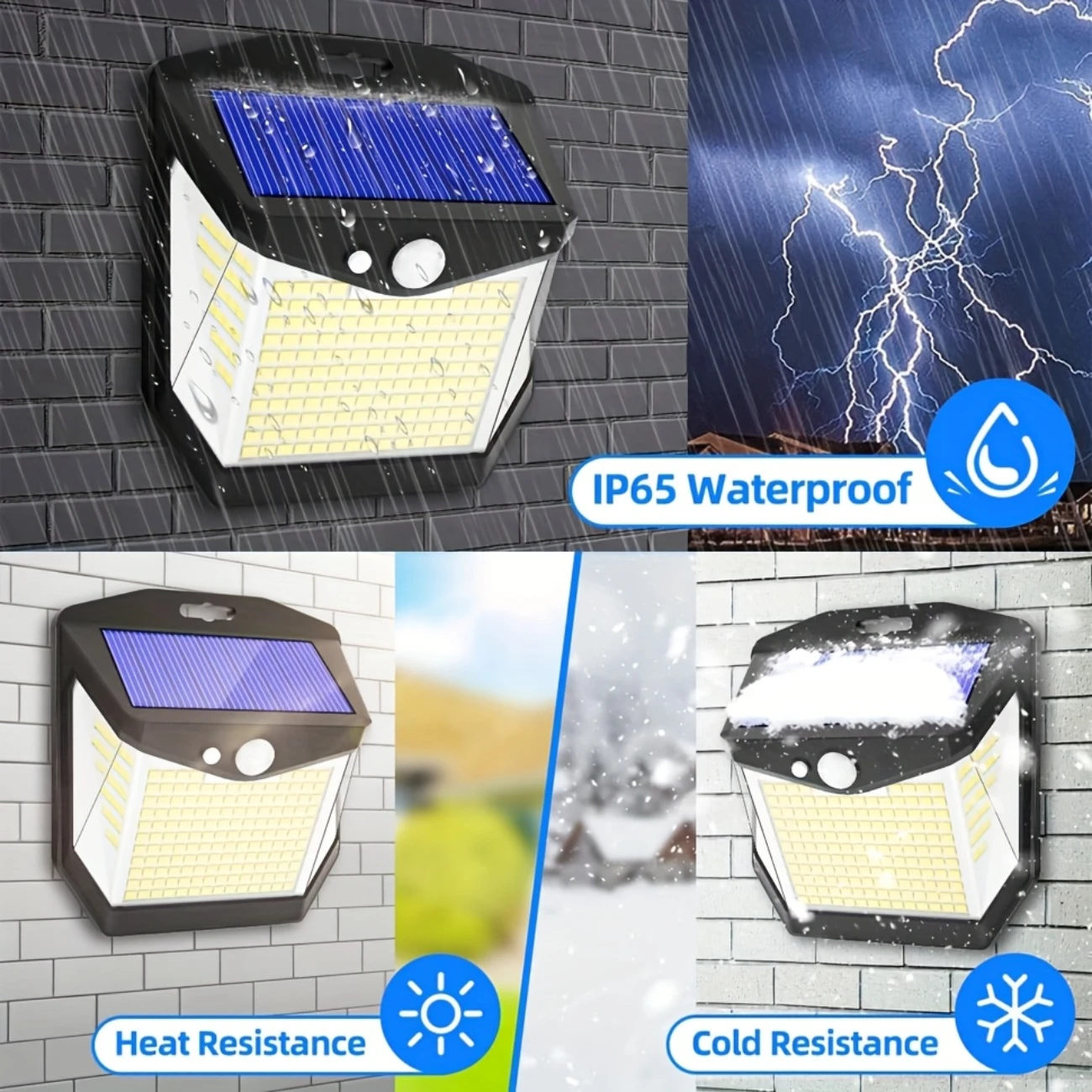 2/4PCS Outdoor Solar Lights with 248 LED Motion Sensor Light 3 Modes 270°Wide Angle Waterproof Solar Street Lamp for Yard Garage