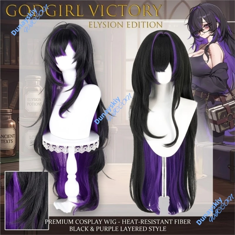 

Godgril Victory Label Cosplay Wig With Scalp Top Anime Game Character Replica Heat Resistant Synthetic Wig For Cosplay Events