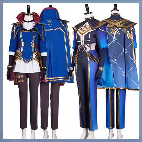 Caitlyn Cosplay Adult Women Costume Coat Fantasia Outfits Halloween LoL Disguise Carnival Party Arcane Hat Cloak Gloves
