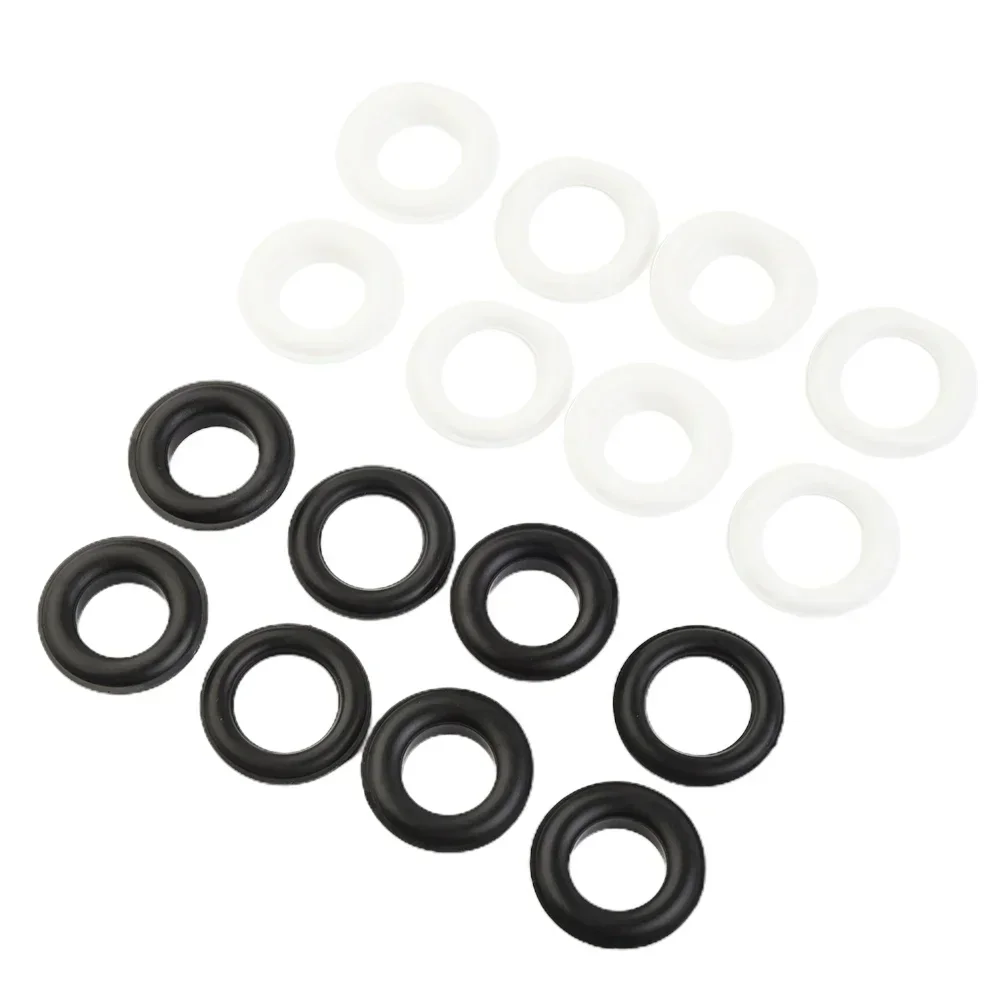 10/30/50 Black White Durable Practical Self-locking Accessory Air Hole Fastener Pairts Plastic Hand Press Eyelet