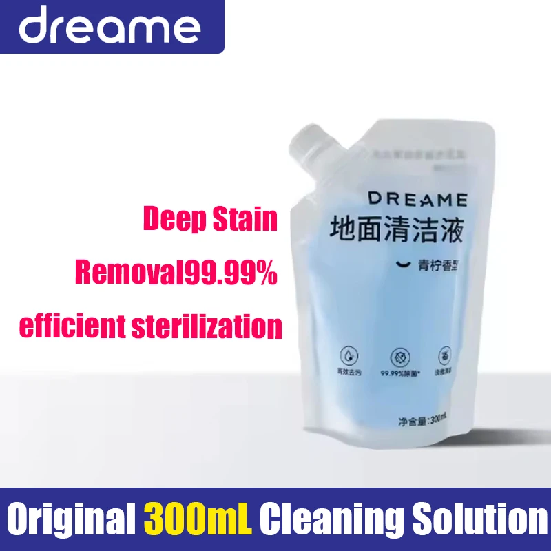 Original Floor Cleaning Solution for Dreame X40 Ultra H13 Pro Vacuum Cleaner Parts Detergent Cleaning Fluid Mops Antibacterial