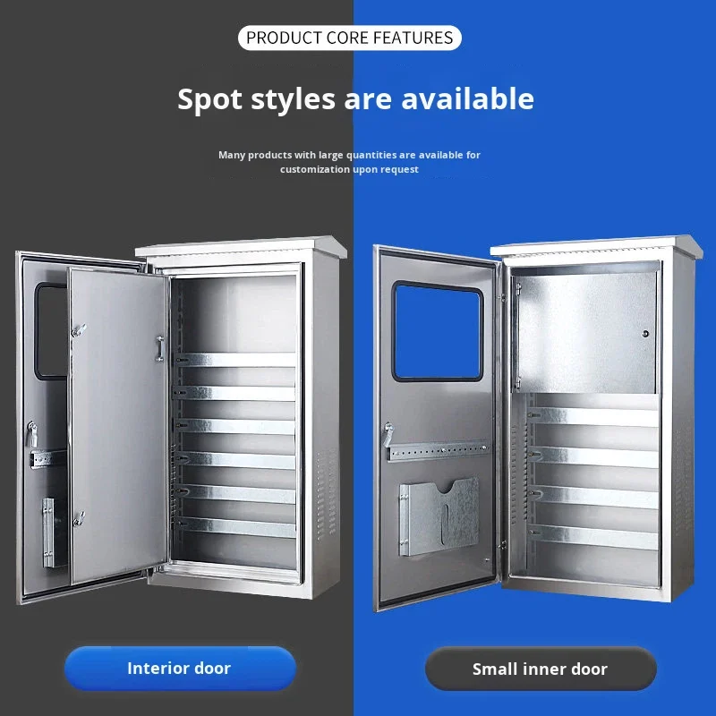 304 outdoor stainless steel double door waterproof control box instrument switch distribution cabinet
