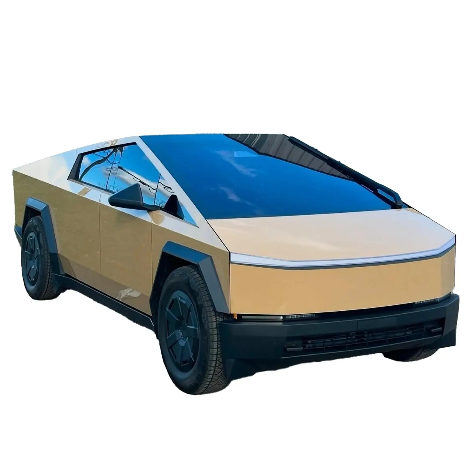 

Изготовленная на заказ пленка для Tesla Cybertruck PET, предварительно вырезанная, меняющая цвет, наклейка, виниловая пленка против царапин, автомобильный аксессуар для изменения цвета кузова