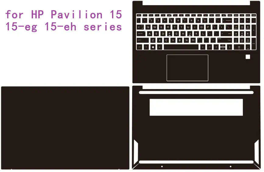 for HP Pavilion 15 15-cs3000 15-cs1000txm15-cs0053cl 15-eg0000 15-eg2000 15-cs 15-eg Pre CUT Vinyl Laptop Decal Sticker Skin