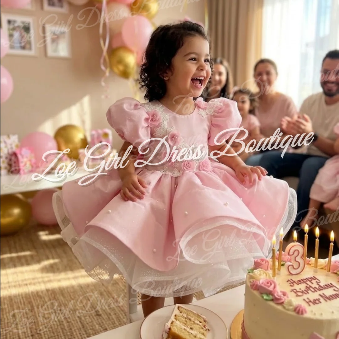 robe-de-fille-2026-a-manches-bouffantes-motif-floral-3d-avec-nœud-courte-en-tulle-a-volants-pour-mariage-anniversaire-premiere-communion-personnalisable