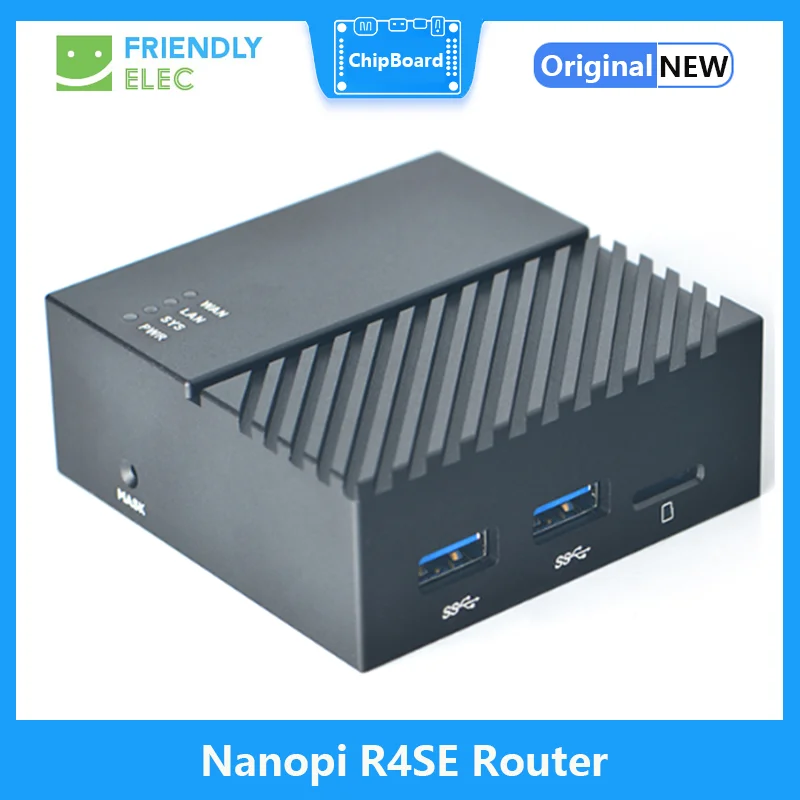 Router Nanopi R4SE amichevole, RK3399 doppia rete Gigabit 4GB 32GB EMMC con MAC