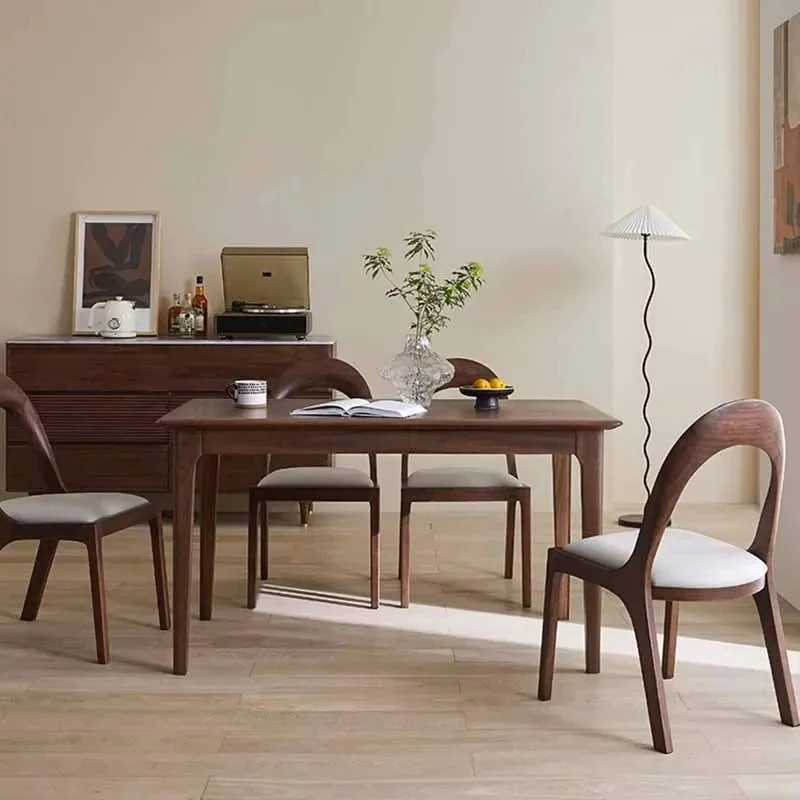 كراسي طاولة طعام فاخرة داخلية فريدة من نوعها خشبية لتوفير المساحة طاولات المطاعم الإبداعية الحديثة Mesas De Comedor المنتجات المنزلية #4