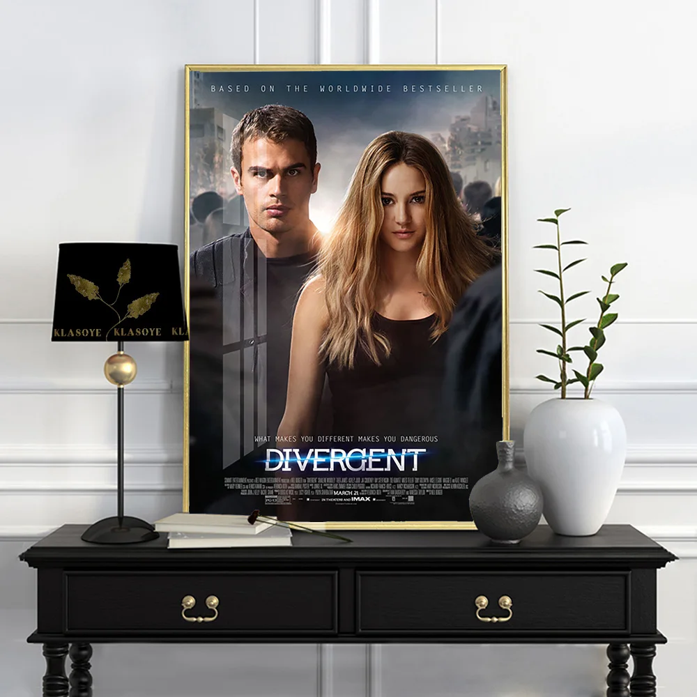 Divergent Science Fiction Adventure Dystopian Film Poster Movie Wall Picture Video Room Cinema Home Decor Modern Canvas Painting