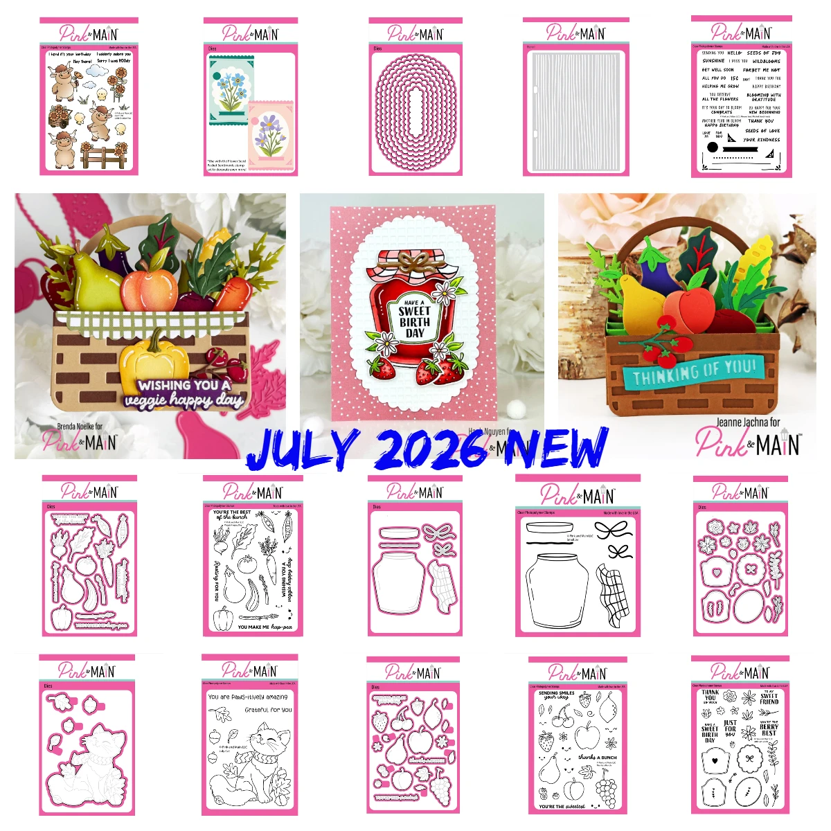 New Christmas Pink&main Flower Seed Packet Sentiments Stamps Metal Cutting Dies Scrapbook Decor DIY Paper Card Embossing Craft