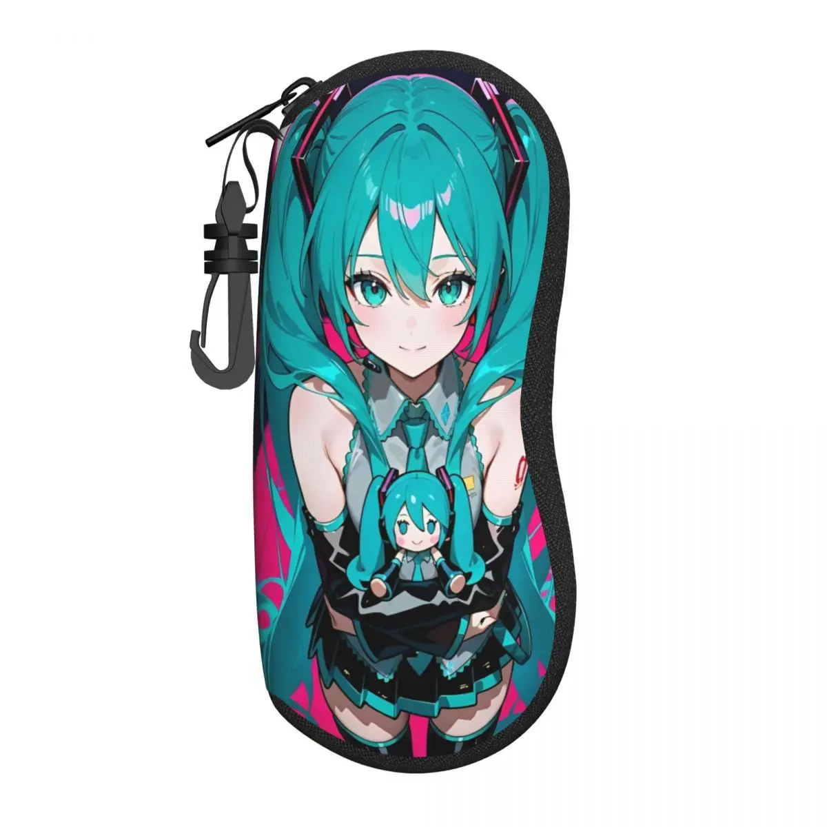 

Футляр для очков Hatsune Miku Expo 2026: портативный чехол на молнии для девочек, защитный футляр для солнцезащитных очков