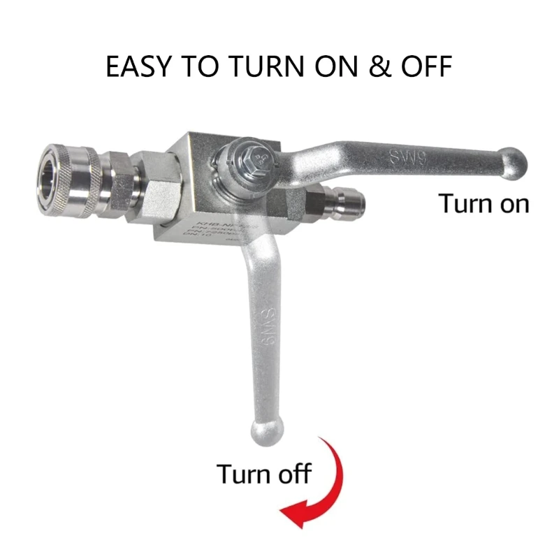 4500PSI Stainless Valves Set with 3/8 Inch Adapter High Pressure Valves