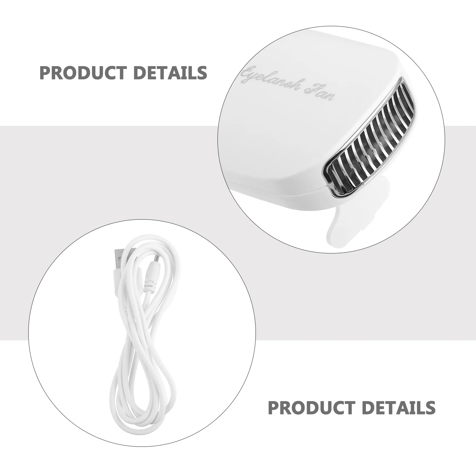 

USB Rechargeable Eyelash Blow Dryer Portable Mini Cooling Fan for Lash Extension Beauty Salon Supplies Lash Fan
