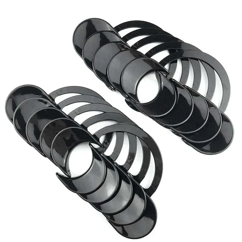 

10PCS Dental Black C-shaped Orthodontic Opener Intraoral Cheek Lip Retractor Disposable Transparent Plastic Expander Dental Tool