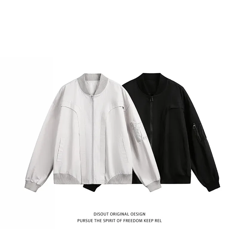 

2025 2025 Men Bomber Jacket Hip Hop Street Oversize Short Motorcycle Jacket 2025 Spring Retro Stand Collar Male Sports Outerwear