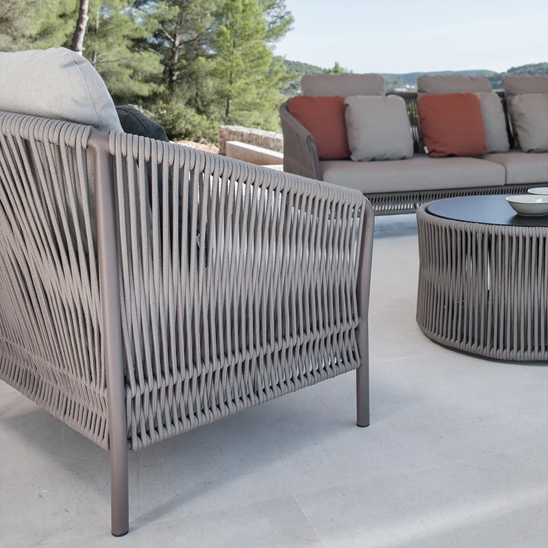 Outdoor rattan chair, sofa, rattan chair, terrace, courtyard sofa, coffee table, combination balcony, living room