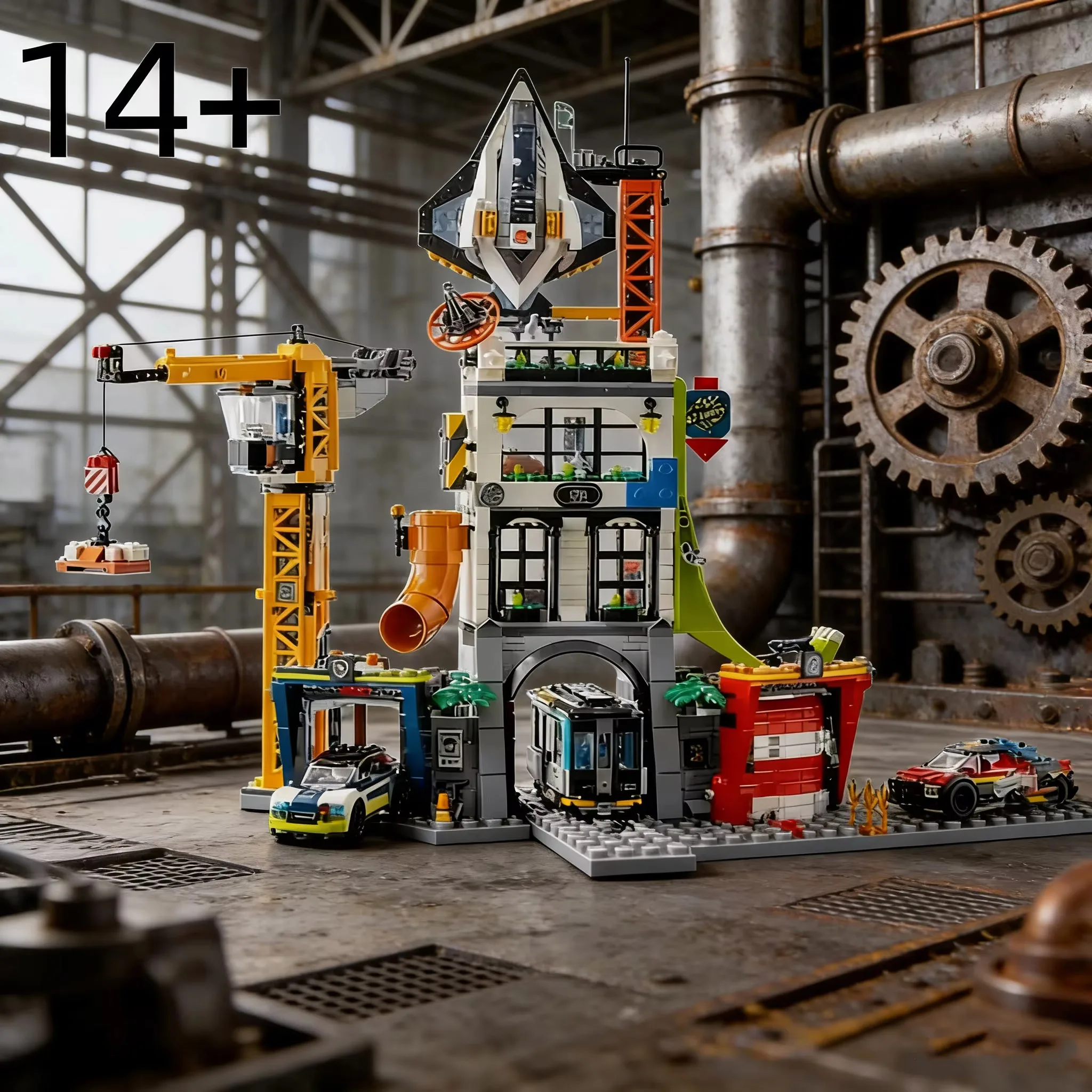 

New City Command Tower Vehicle Building Blocks MOC DIY Collectible Model Bricks Toys For Kids Adults Festival Gifts