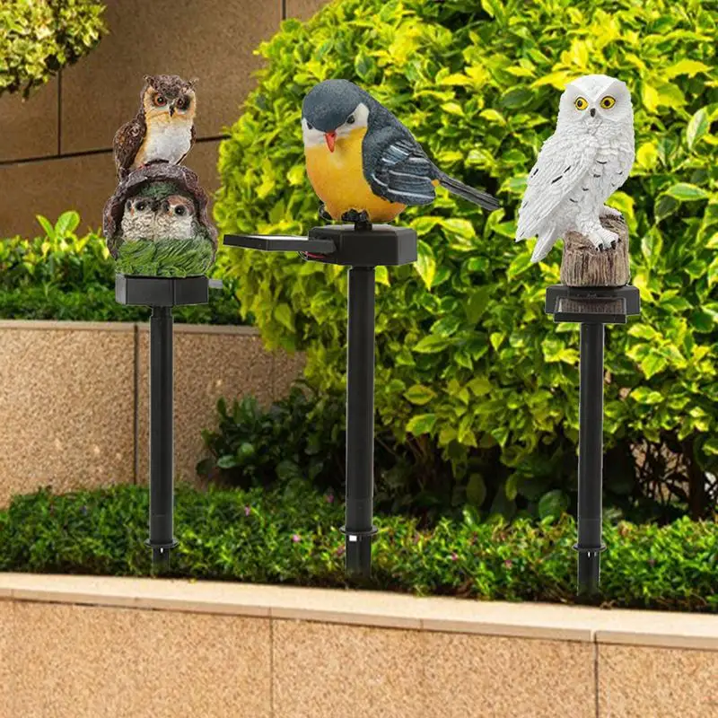 

Solar Bird Lights Solar LED Animal Lamp Backyard Lawn Landscape Decor Garden Stakes Garden Animal Statue LED Pathway Light For