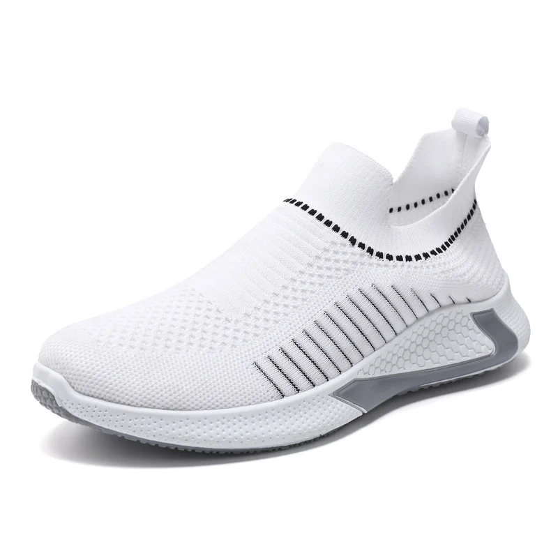 Men Light Running Shoes Jogging Shoes Breathable Man Sneakers Slip on Loafer Shoe Men\'s Fashion Casual Sneakers Plus Size  New