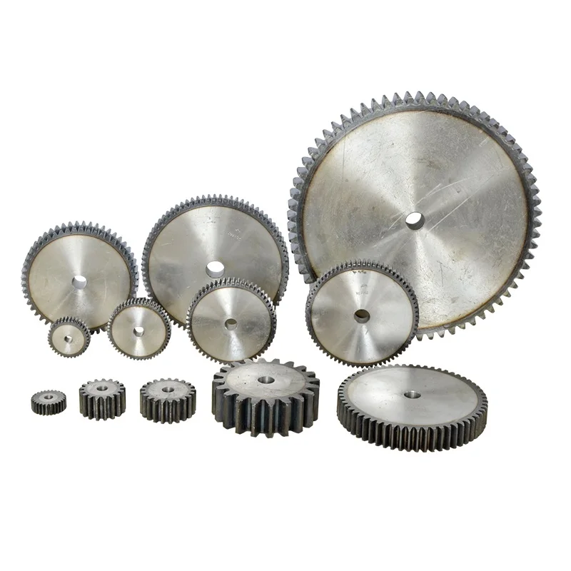 2 M-10/11/12/13/14/15/16/17/18/19/20/21/22T~25T 45# Spur Gear Steel Material Cylindrical Gears For Transmission Accessories Part