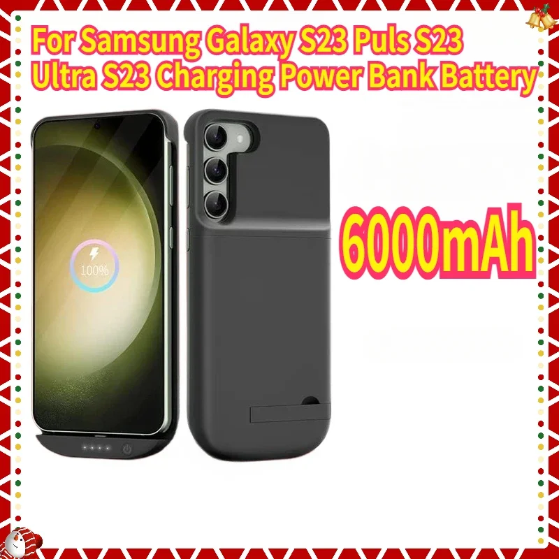 

6000mAh Battery Power Case for Samsung Galaxy S23 Puls S23 Ultra S23 Charging Power Bank Battery Case Battery Cover Phone