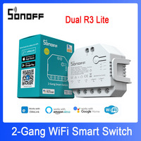 SONOFF DUAL R3 Lite MINI WiFi Smart Switch Smart Home 2 Gang Dual Relay Module  Via EWelink Alexa Google Home