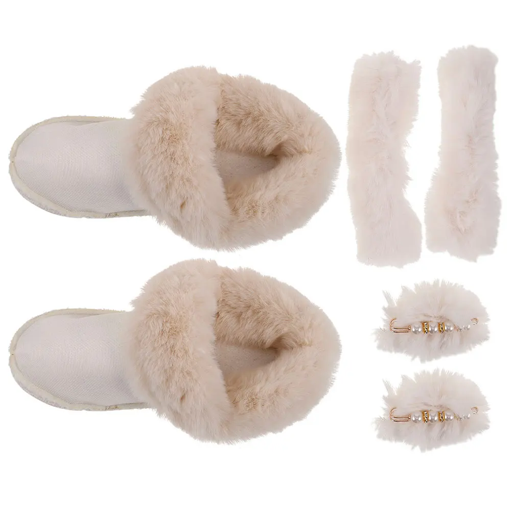 

Warm Fleece Cotton Cover Thick Washable Stockings 42-43 White Removable Liners Cozy Inserts Replacement Inner Sole