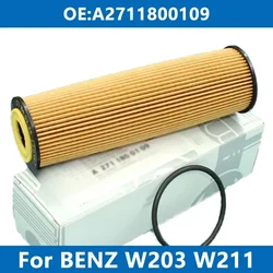 Car Oil Filter Kit A2711800109 For Mercedes Benz W203 W204 W211 W221 C200 C240 E280 E320 S300 S350 CLS GLK M R M271 M272 Engine