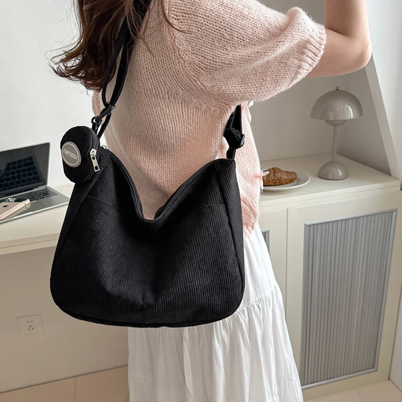 

New Shoulder Bag For Women's Casual Retro Simple Large Capacity Crossbody Bag