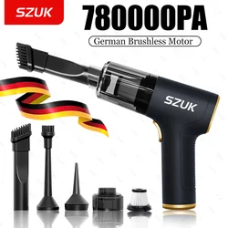 SZUK Car Vacuum Cleaner Powerful Wireless Portable Cleaning Machine Strong Suction Mini Handheld Vacuum Cleaner for Car and Home