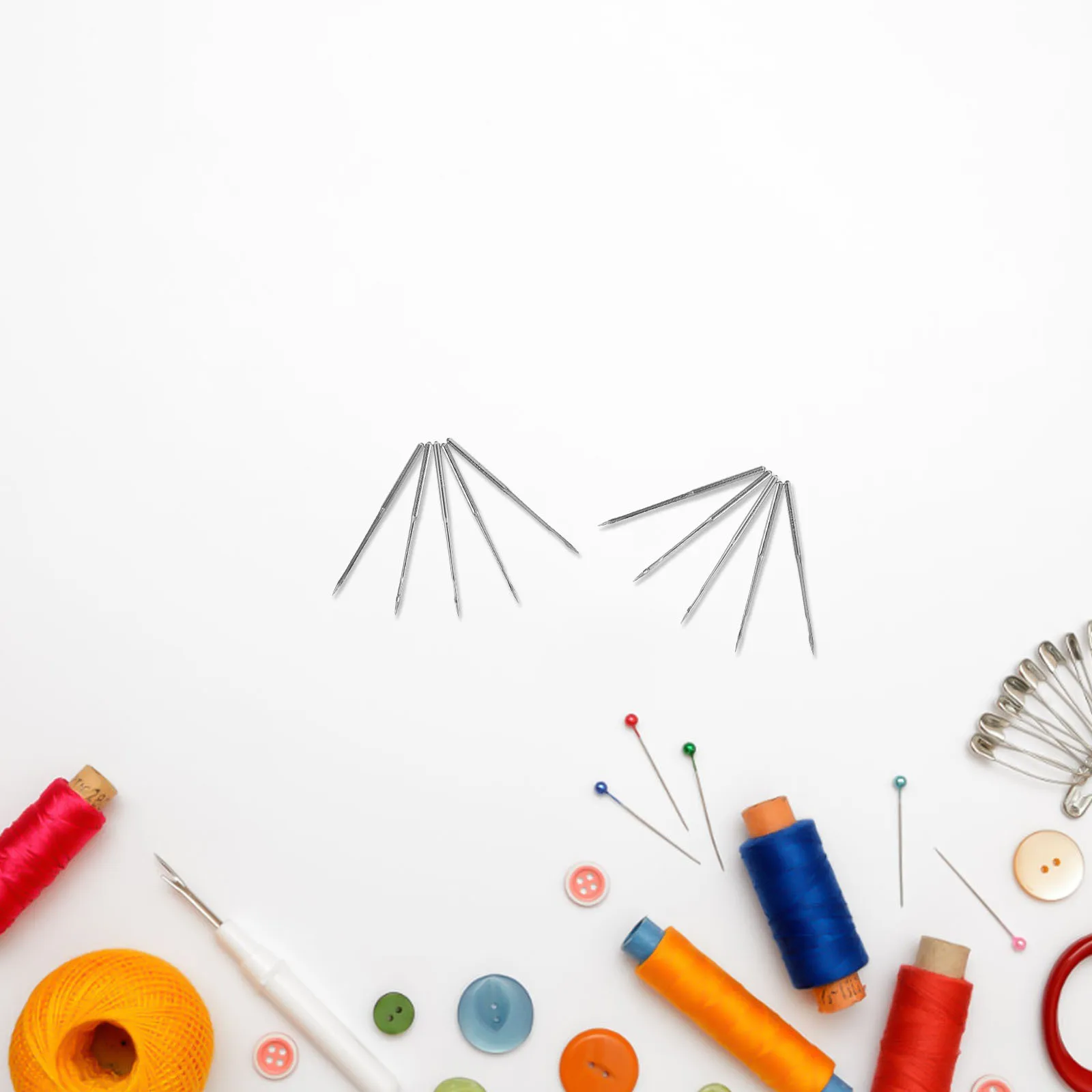 

100Pcs Industrial Sewing Machine Needles Stainless Steel Needles for Denim Canvas Sewing Heavy Duty Machine Needle Bulk