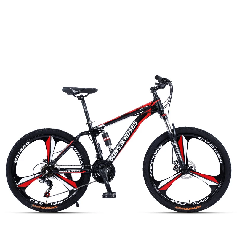 Best-Selling 24-Speed Carbon Steel Mountain Bike With Soft-Tail Shock Absorber For Adult All-Terrain Riding