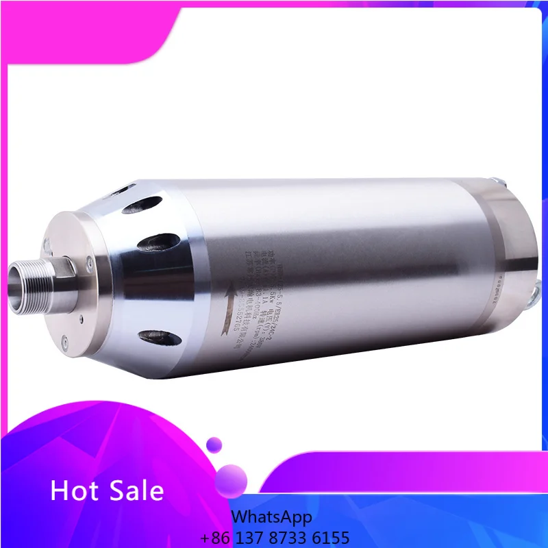 LIHAN 5.5kw CNC Spindle Motor Woodworking Engraving Machine High Speed 24000rpm Large Torque Stone Metal Milling Spindle
