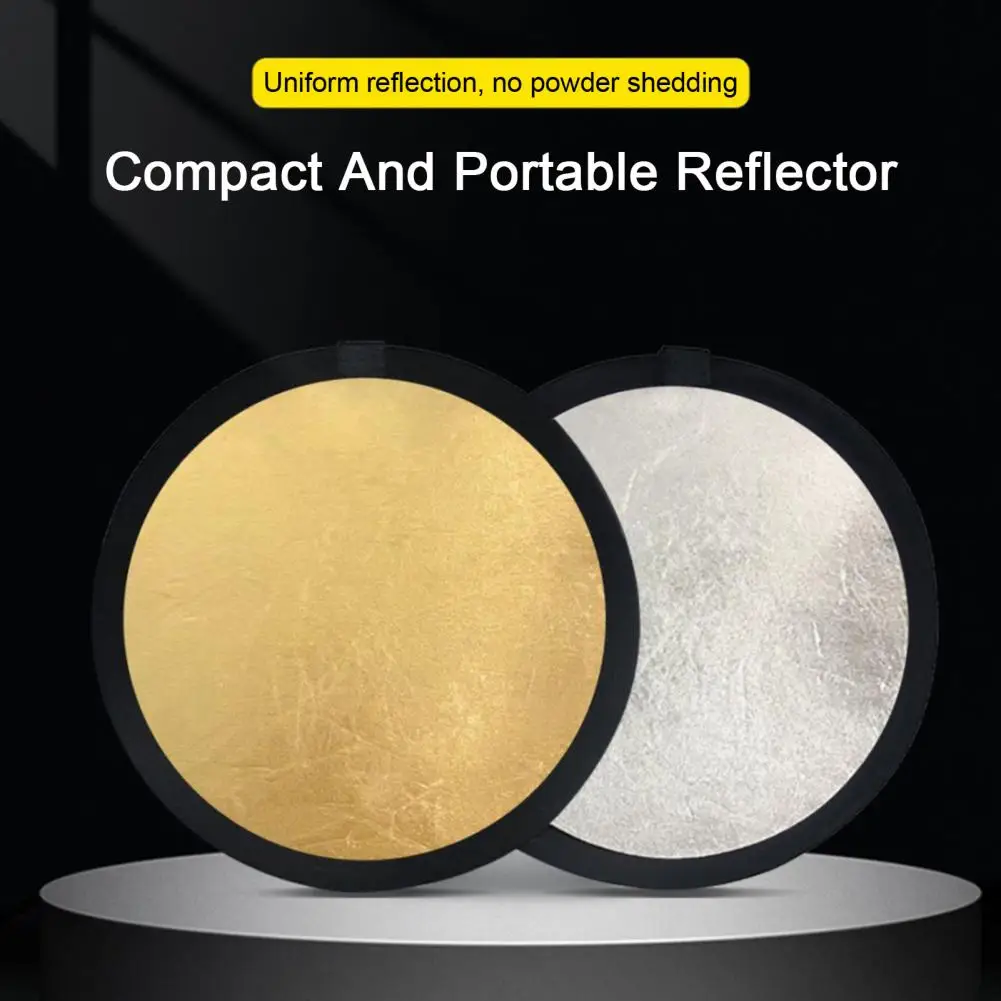 Abrigo reflectante de protección multicapa, Reflector redondo plegable compacto, duradero, fotografía dos en uno, fácil