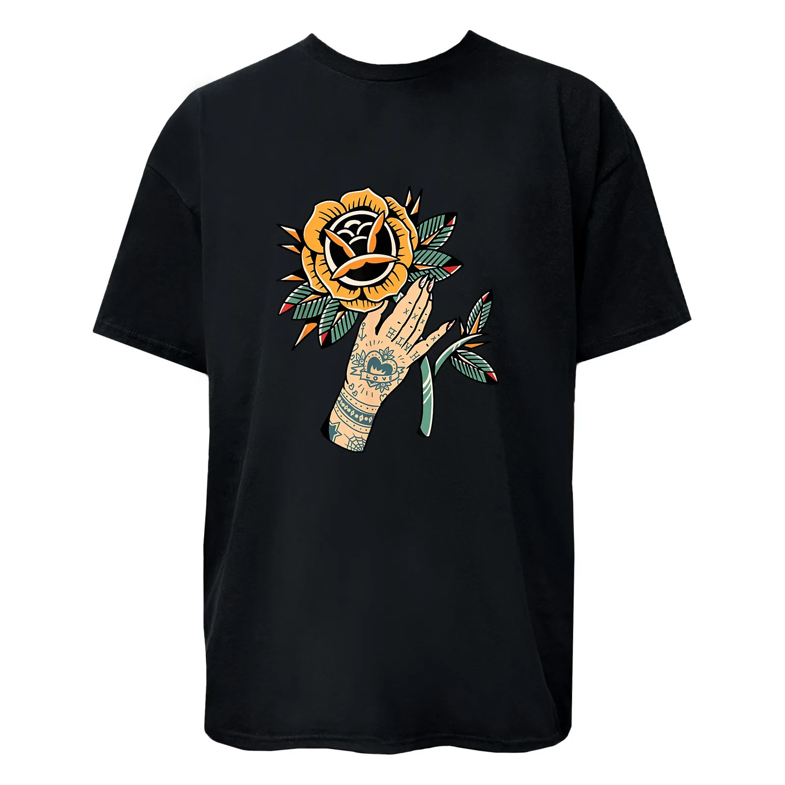 

Flower with Henna Painting Hand Graphic T-Shirt / Hoodie / Sweatshirt Unisex