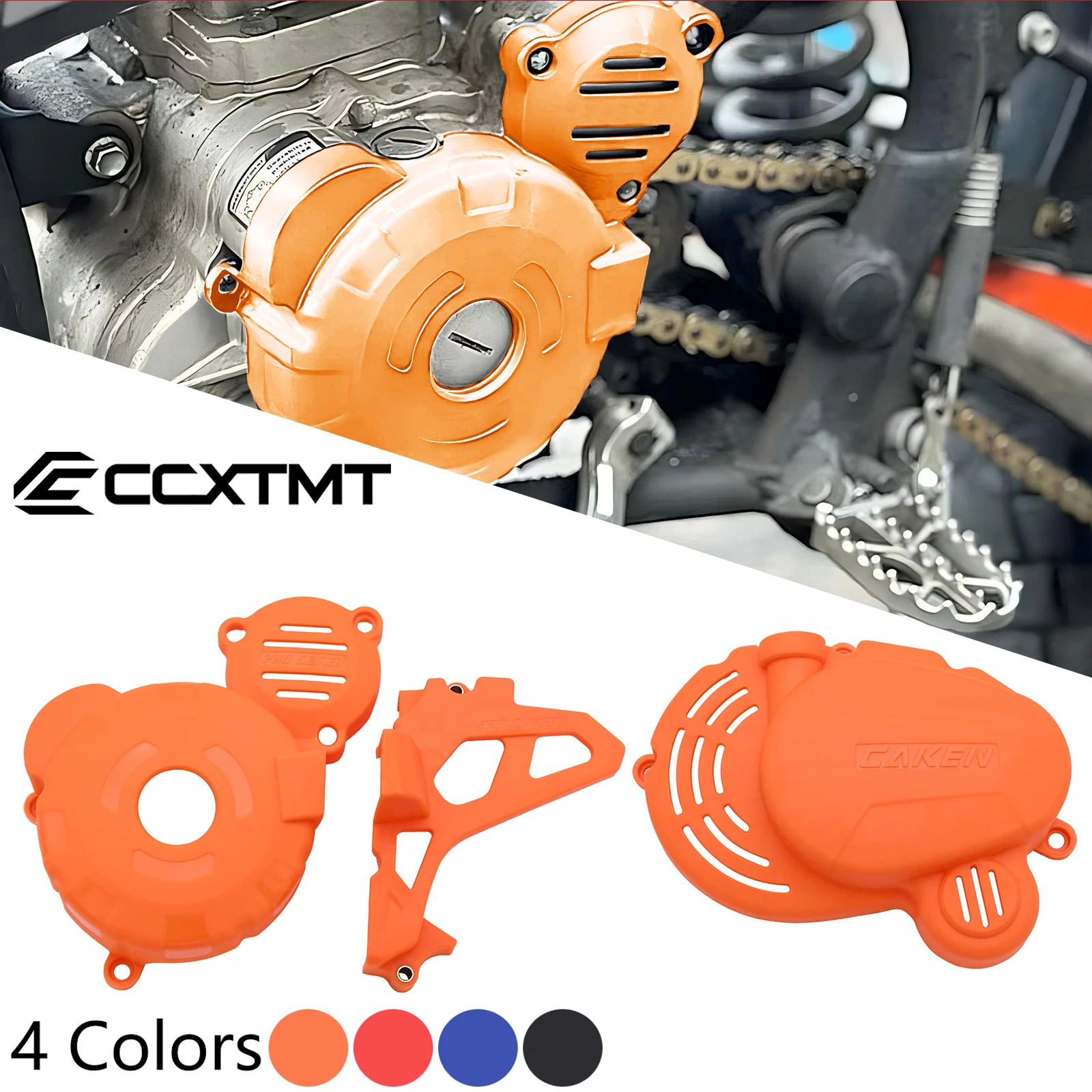 Motocross Engine Clutch Guard Water Pump Cover Ignition Protector For ZongShen CB250F ZS172FMM-3 Engine KAYO T4 BRZ MOTAX FXMOTO